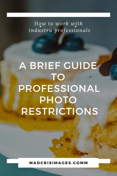 professional photo restrictions