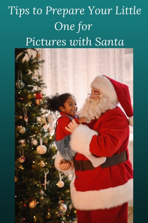 photo of Santa and little girl