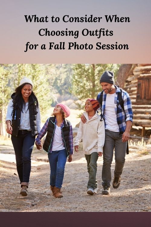 african american family and the words  What to Consider When Choosing Outfits for a Fall Photo Session